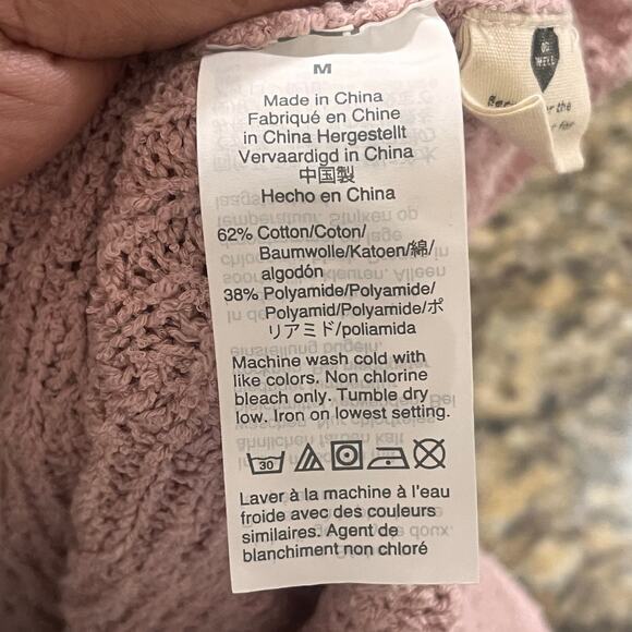 Madewell Dusty Pink Knit‎ Sleeveless Sweater Size M - Picture 6 of 7